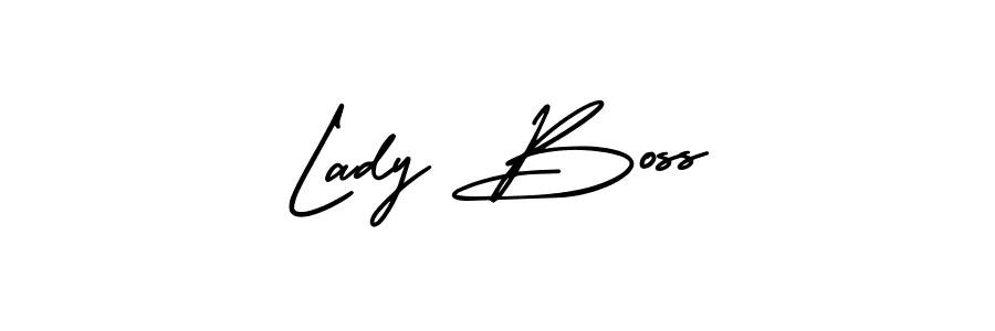 How to Draw Lady Boss signature style? AmerikaSignatureDemo-Regular is a latest design signature styles for name Lady Boss. Lady Boss signature style 3 images and pictures png