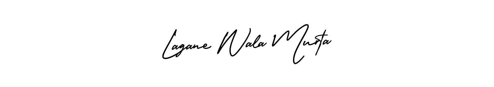 How to make Lagane Wala Murta signature? AmerikaSignatureDemo-Regular is a professional autograph style. Create handwritten signature for Lagane Wala Murta name. Lagane Wala Murta signature style 3 images and pictures png