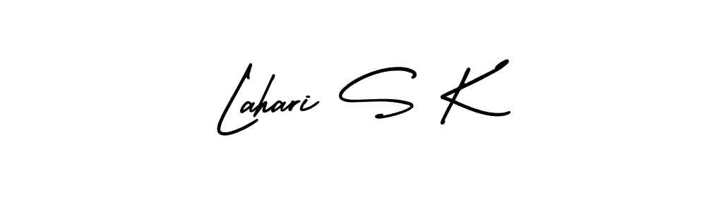 Create a beautiful signature design for name Lahari S K. With this signature (AmerikaSignatureDemo-Regular) fonts, you can make a handwritten signature for free. Lahari S K signature style 3 images and pictures png