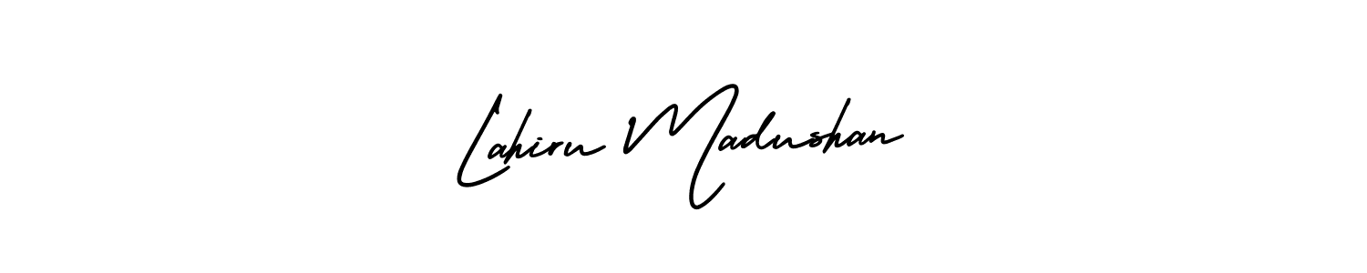 Similarly AmerikaSignatureDemo-Regular is the best handwritten signature design. Signature creator online .You can use it as an online autograph creator for name Lahiru Madushan. Lahiru Madushan signature style 3 images and pictures png