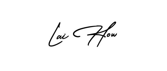 Use a signature maker to create a handwritten signature online. With this signature software, you can design (AmerikaSignatureDemo-Regular) your own signature for name Lai How. Lai How signature style 3 images and pictures png