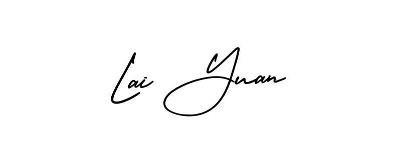 This is the best signature style for the Lai Yuan name. Also you like these signature font (AmerikaSignatureDemo-Regular). Mix name signature. Lai Yuan signature style 3 images and pictures png