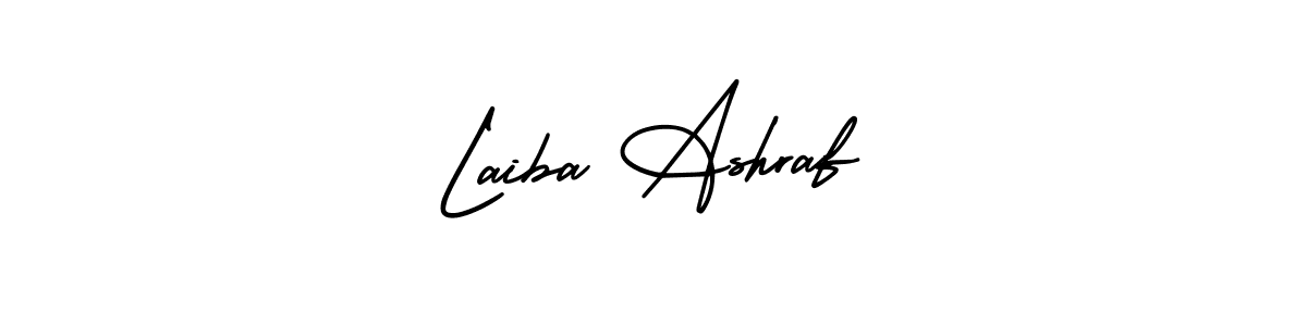 Make a beautiful signature design for name Laiba Ashraf. With this signature (AmerikaSignatureDemo-Regular) style, you can create a handwritten signature for free. Laiba Ashraf signature style 3 images and pictures png