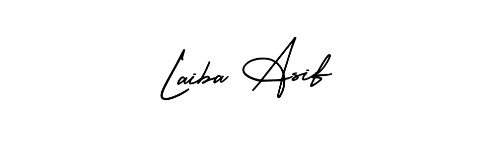 Make a beautiful signature design for name Laiba Asif. With this signature (AmerikaSignatureDemo-Regular) style, you can create a handwritten signature for free. Laiba Asif signature style 3 images and pictures png