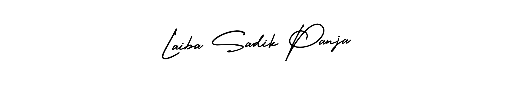 How to Draw Laiba Sadik Panja signature style? AmerikaSignatureDemo-Regular is a latest design signature styles for name Laiba Sadik Panja. Laiba Sadik Panja signature style 3 images and pictures png