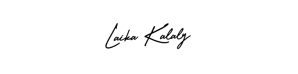 AmerikaSignatureDemo-Regular is a professional signature style that is perfect for those who want to add a touch of class to their signature. It is also a great choice for those who want to make their signature more unique. Get Laika Kalaly name to fancy signature for free. Laika Kalaly signature style 3 images and pictures png