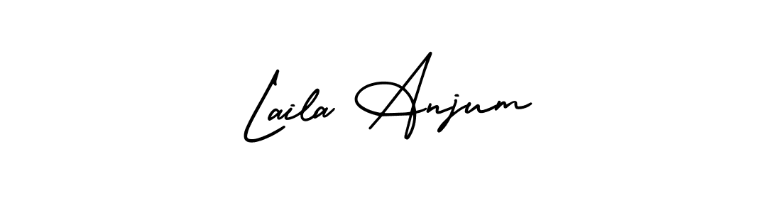 Make a short Laila Anjum signature style. Manage your documents anywhere anytime using AmerikaSignatureDemo-Regular. Create and add eSignatures, submit forms, share and send files easily. Laila Anjum signature style 3 images and pictures png