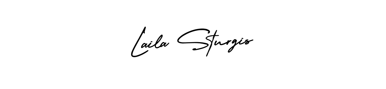 The best way (AmerikaSignatureDemo-Regular) to make a short signature is to pick only two or three words in your name. The name Laila Sturgis include a total of six letters. For converting this name. Laila Sturgis signature style 3 images and pictures png