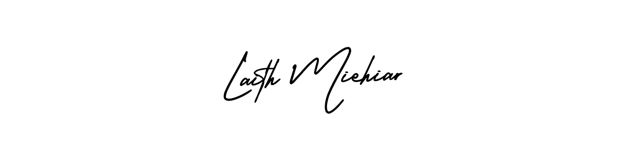 Also You can easily find your signature by using the search form. We will create Laith Miehiar name handwritten signature images for you free of cost using AmerikaSignatureDemo-Regular sign style. Laith Miehiar signature style 3 images and pictures png