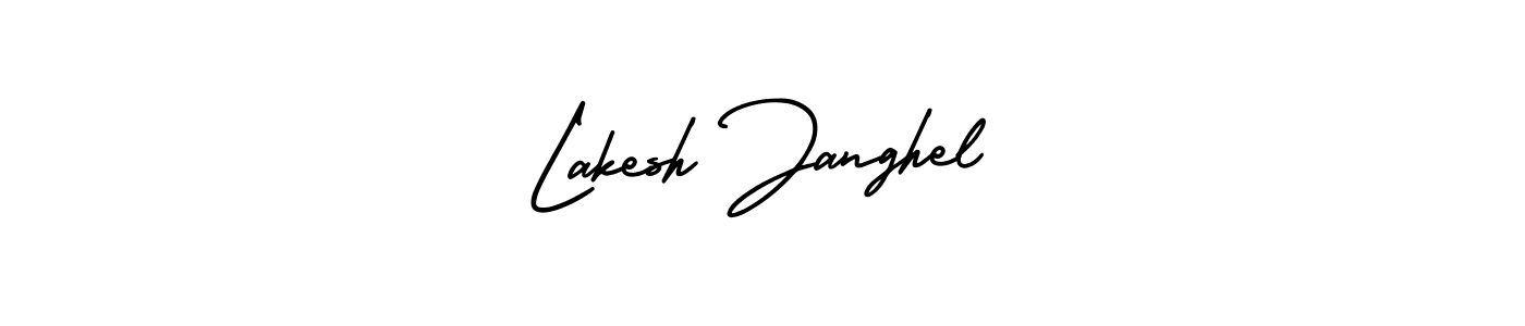 It looks lik you need a new signature style for name Lakesh Janghel. Design unique handwritten (AmerikaSignatureDemo-Regular) signature with our free signature maker in just a few clicks. Lakesh Janghel signature style 3 images and pictures png