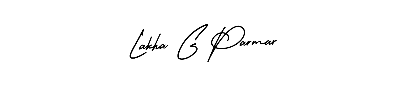 Create a beautiful signature design for name Lakha G Parmar. With this signature (AmerikaSignatureDemo-Regular) fonts, you can make a handwritten signature for free. Lakha G Parmar signature style 3 images and pictures png