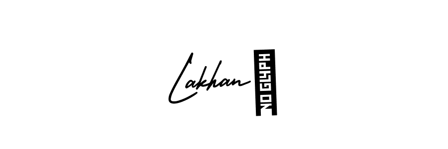 if you are searching for the best signature style for your name Lakhan।. so please give up your signature search. here we have designed multiple signature styles  using AmerikaSignatureDemo-Regular. Lakhan। signature style 3 images and pictures png