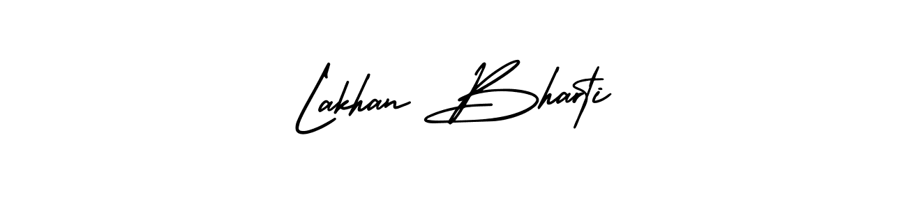 Also You can easily find your signature by using the search form. We will create Lakhan Bharti name handwritten signature images for you free of cost using AmerikaSignatureDemo-Regular sign style. Lakhan Bharti signature style 3 images and pictures png