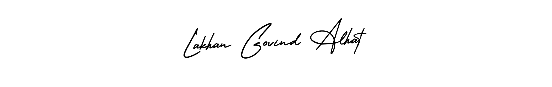 Make a beautiful signature design for name Lakhan Govind Alhat. With this signature (AmerikaSignatureDemo-Regular) style, you can create a handwritten signature for free. Lakhan Govind Alhat signature style 3 images and pictures png