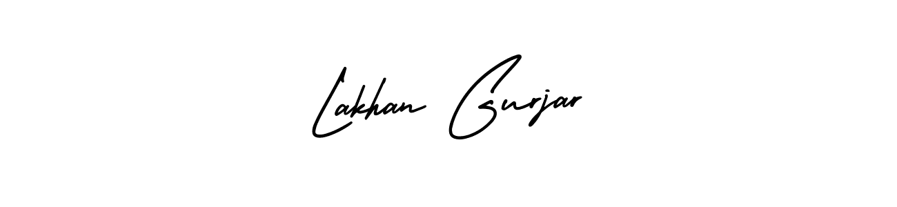 It looks lik you need a new signature style for name Lakhan Gurjar. Design unique handwritten (AmerikaSignatureDemo-Regular) signature with our free signature maker in just a few clicks. Lakhan Gurjar signature style 3 images and pictures png