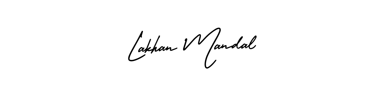 AmerikaSignatureDemo-Regular is a professional signature style that is perfect for those who want to add a touch of class to their signature. It is also a great choice for those who want to make their signature more unique. Get Lakhan Mandal name to fancy signature for free. Lakhan Mandal signature style 3 images and pictures png