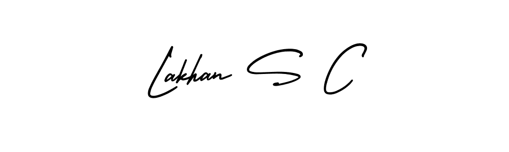 Design your own signature with our free online signature maker. With this signature software, you can create a handwritten (AmerikaSignatureDemo-Regular) signature for name Lakhan S C. Lakhan S C signature style 3 images and pictures png