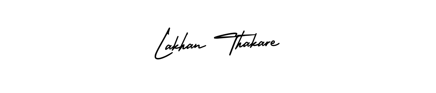 How to Draw Lakhan Thakare signature style? AmerikaSignatureDemo-Regular is a latest design signature styles for name Lakhan Thakare. Lakhan Thakare signature style 3 images and pictures png