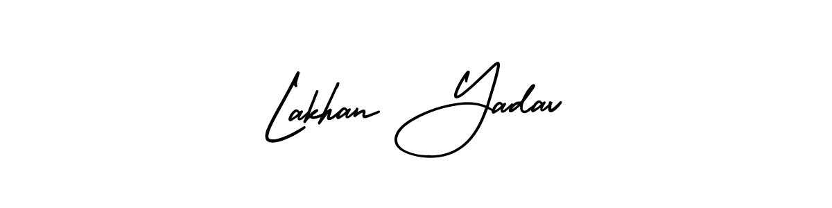 Also You can easily find your signature by using the search form. We will create Lakhan Yadav name handwritten signature images for you free of cost using AmerikaSignatureDemo-Regular sign style. Lakhan Yadav signature style 3 images and pictures png