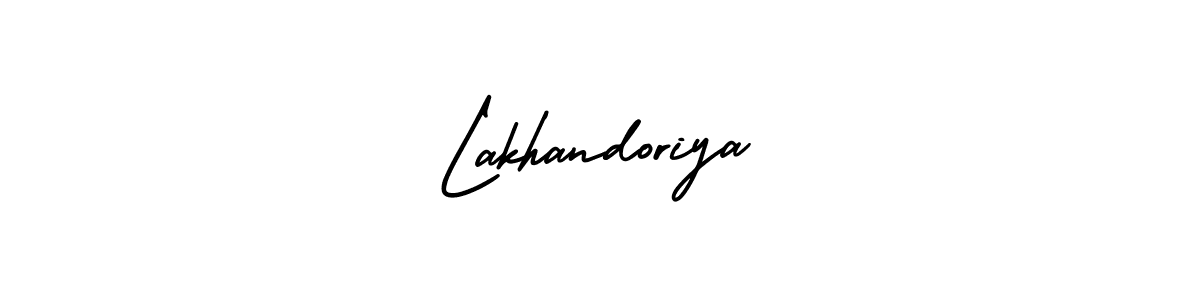 Also we have Lakhandoriya name is the best signature style. Create professional handwritten signature collection using AmerikaSignatureDemo-Regular autograph style. Lakhandoriya signature style 3 images and pictures png