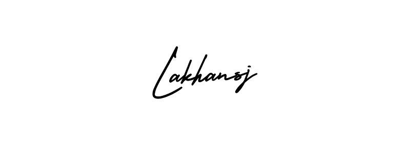 Also we have Lakhansj name is the best signature style. Create professional handwritten signature collection using AmerikaSignatureDemo-Regular autograph style. Lakhansj signature style 3 images and pictures png