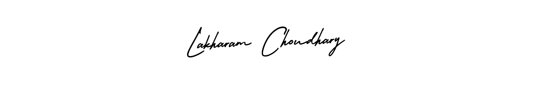 Also You can easily find your signature by using the search form. We will create Lakharam Choudhary name handwritten signature images for you free of cost using AmerikaSignatureDemo-Regular sign style. Lakharam Choudhary signature style 3 images and pictures png