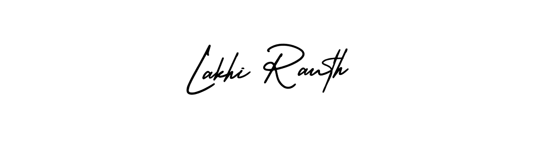 Lakhi Rauth stylish signature style. Best Handwritten Sign (AmerikaSignatureDemo-Regular) for my name. Handwritten Signature Collection Ideas for my name Lakhi Rauth. Lakhi Rauth signature style 3 images and pictures png