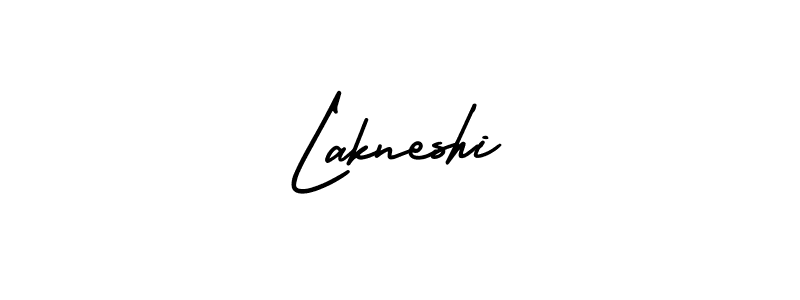 Use a signature maker to create a handwritten signature online. With this signature software, you can design (AmerikaSignatureDemo-Regular) your own signature for name Lakneshi. Lakneshi signature style 3 images and pictures png