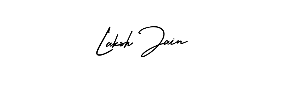 How to make Laksh Jain signature? AmerikaSignatureDemo-Regular is a professional autograph style. Create handwritten signature for Laksh Jain name. Laksh Jain signature style 3 images and pictures png