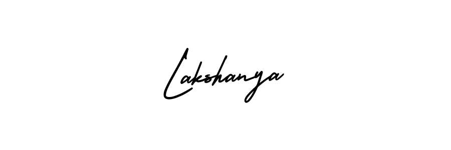 Lakshanya stylish signature style. Best Handwritten Sign (AmerikaSignatureDemo-Regular) for my name. Handwritten Signature Collection Ideas for my name Lakshanya. Lakshanya signature style 3 images and pictures png