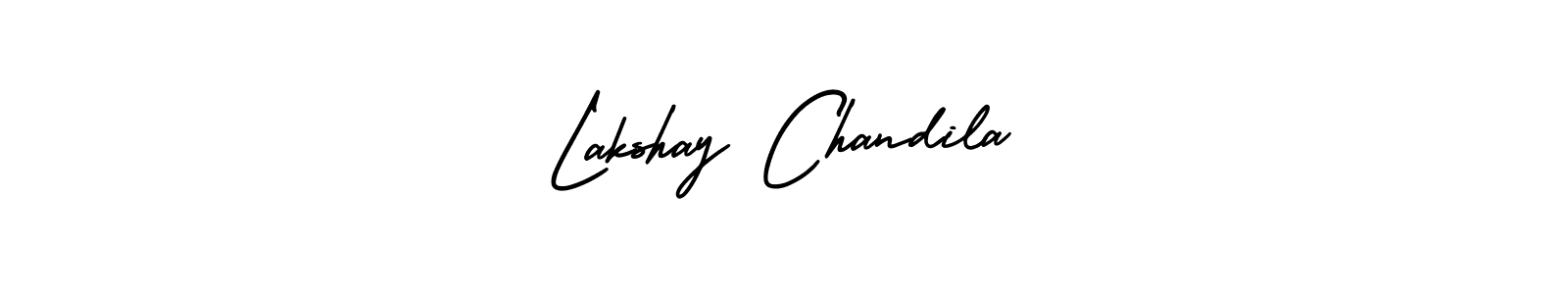 Create a beautiful signature design for name Lakshay Chandila. With this signature (AmerikaSignatureDemo-Regular) fonts, you can make a handwritten signature for free. Lakshay Chandila signature style 3 images and pictures png