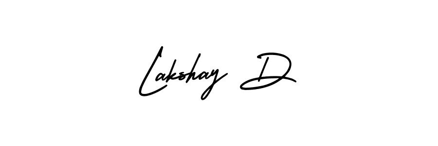 Also You can easily find your signature by using the search form. We will create Lakshay D name handwritten signature images for you free of cost using AmerikaSignatureDemo-Regular sign style. Lakshay D signature style 3 images and pictures png