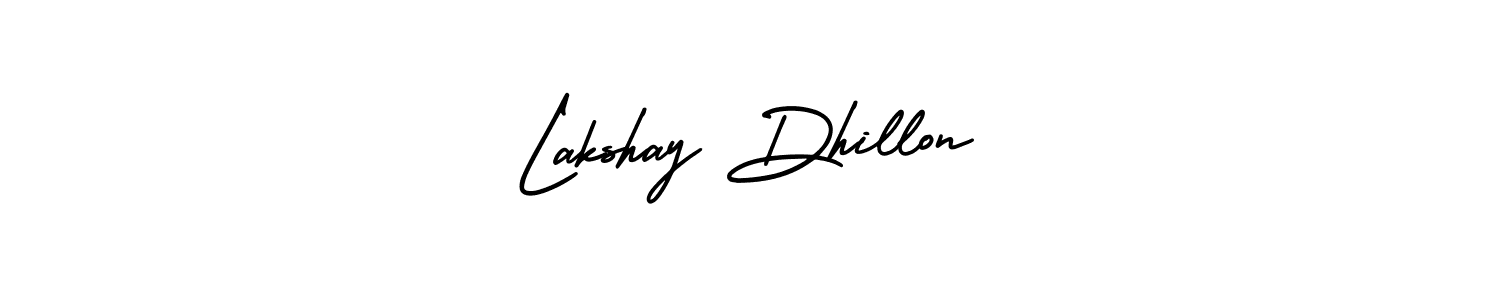 Make a short Lakshay Dhillon signature style. Manage your documents anywhere anytime using AmerikaSignatureDemo-Regular. Create and add eSignatures, submit forms, share and send files easily. Lakshay Dhillon signature style 3 images and pictures png