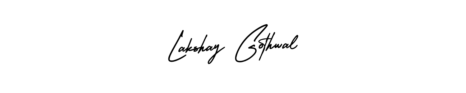 It looks lik you need a new signature style for name Lakshay Gothwal. Design unique handwritten (AmerikaSignatureDemo-Regular) signature with our free signature maker in just a few clicks. Lakshay Gothwal signature style 3 images and pictures png