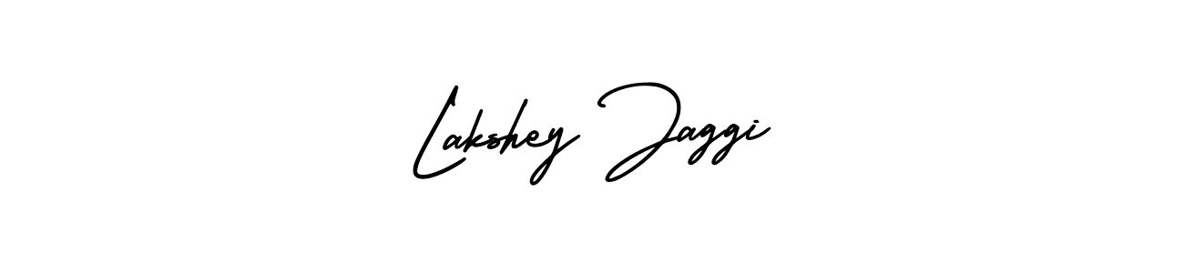 The best way (AmerikaSignatureDemo-Regular) to make a short signature is to pick only two or three words in your name. The name Lakshey Jaggi include a total of six letters. For converting this name. Lakshey Jaggi signature style 3 images and pictures png