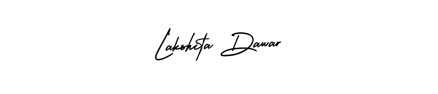 How to make Lakshita Dawar name signature. Use AmerikaSignatureDemo-Regular style for creating short signs online. This is the latest handwritten sign. Lakshita Dawar signature style 3 images and pictures png