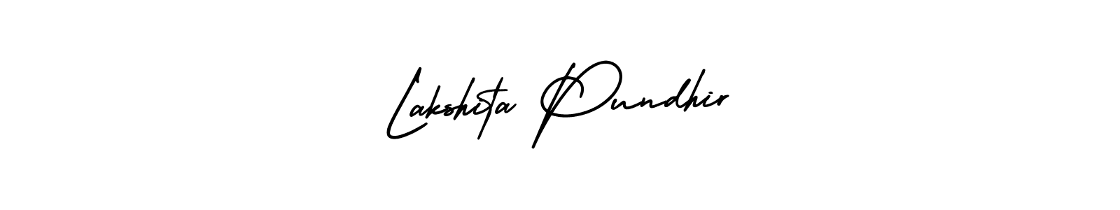 How to make Lakshita Pundhir name signature. Use AmerikaSignatureDemo-Regular style for creating short signs online. This is the latest handwritten sign. Lakshita Pundhir signature style 3 images and pictures png