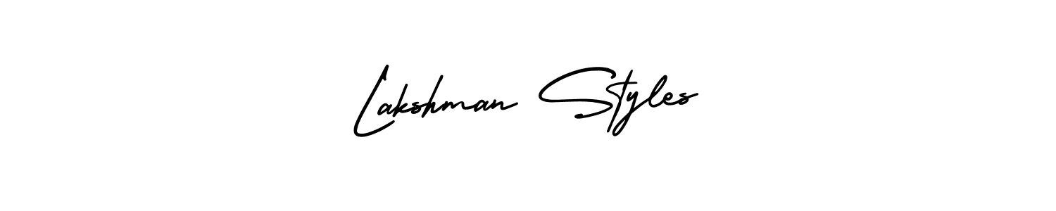 It looks lik you need a new signature style for name Lakshman Styles. Design unique handwritten (AmerikaSignatureDemo-Regular) signature with our free signature maker in just a few clicks. Lakshman Styles signature style 3 images and pictures png