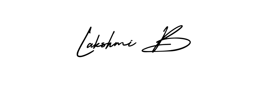 Make a beautiful signature design for name Lakshmi B. Use this online signature maker to create a handwritten signature for free. Lakshmi B signature style 3 images and pictures png