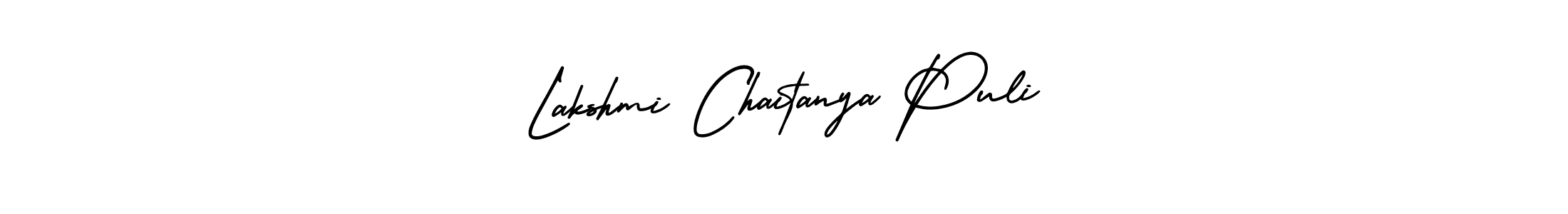 Make a beautiful signature design for name Lakshmi Chaitanya Puli. Use this online signature maker to create a handwritten signature for free. Lakshmi Chaitanya Puli signature style 3 images and pictures png