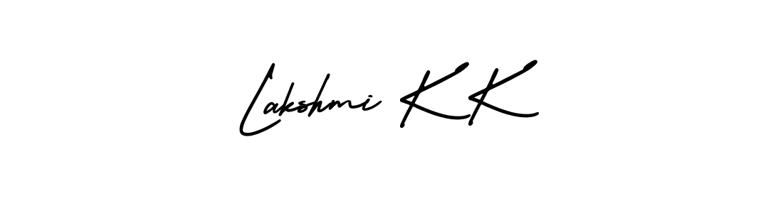 Make a short Lakshmi K K signature style. Manage your documents anywhere anytime using AmerikaSignatureDemo-Regular. Create and add eSignatures, submit forms, share and send files easily. Lakshmi K K signature style 3 images and pictures png