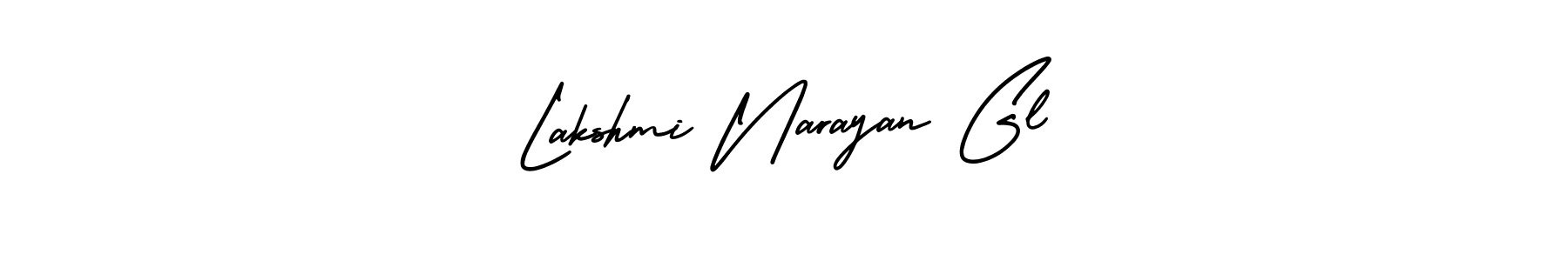 This is the best signature style for the Lakshmi Narayan Gl name. Also you like these signature font (AmerikaSignatureDemo-Regular). Mix name signature. Lakshmi Narayan Gl signature style 3 images and pictures png