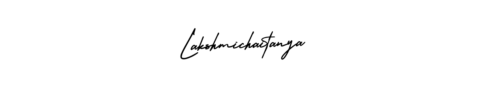 AmerikaSignatureDemo-Regular is a professional signature style that is perfect for those who want to add a touch of class to their signature. It is also a great choice for those who want to make their signature more unique. Get Lakshmichaitanya name to fancy signature for free. Lakshmichaitanya signature style 3 images and pictures png