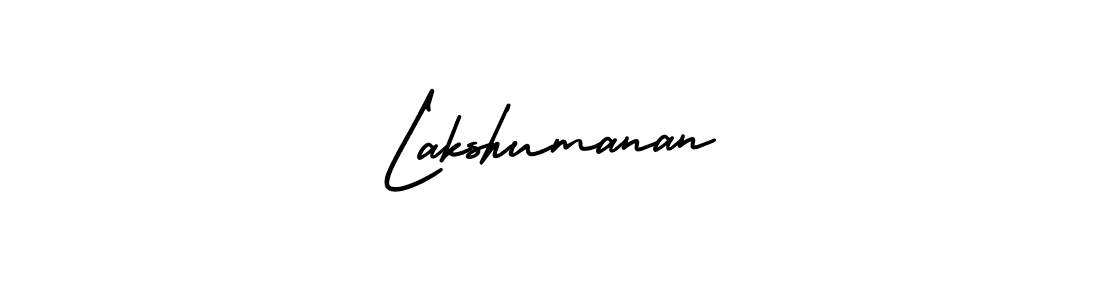 Make a beautiful signature design for name Lakshumanan. With this signature (AmerikaSignatureDemo-Regular) style, you can create a handwritten signature for free. Lakshumanan signature style 3 images and pictures png