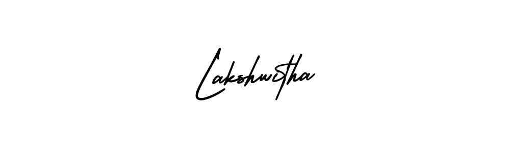 How to make Lakshwitha signature? AmerikaSignatureDemo-Regular is a professional autograph style. Create handwritten signature for Lakshwitha name. Lakshwitha signature style 3 images and pictures png
