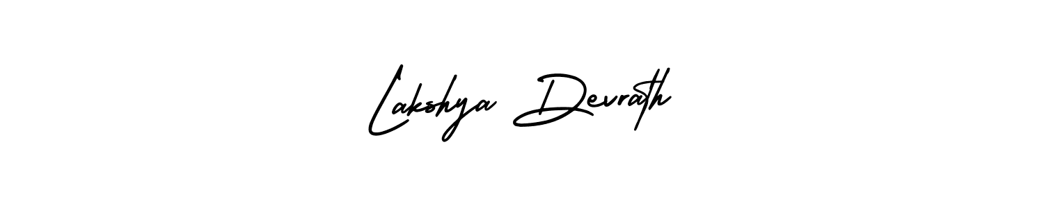 This is the best signature style for the Lakshya Devrath name. Also you like these signature font (AmerikaSignatureDemo-Regular). Mix name signature. Lakshya Devrath signature style 3 images and pictures png