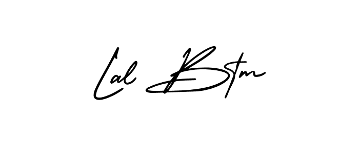 AmerikaSignatureDemo-Regular is a professional signature style that is perfect for those who want to add a touch of class to their signature. It is also a great choice for those who want to make their signature more unique. Get Lal Btm name to fancy signature for free. Lal Btm signature style 3 images and pictures png