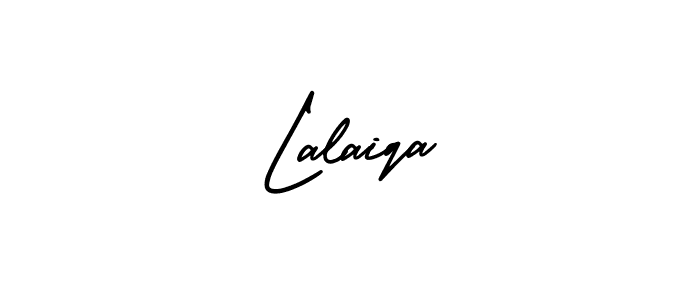 Lalaiqa stylish signature style. Best Handwritten Sign (AmerikaSignatureDemo-Regular) for my name. Handwritten Signature Collection Ideas for my name Lalaiqa. Lalaiqa signature style 3 images and pictures png