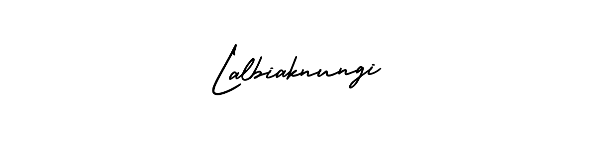 Make a beautiful signature design for name Lalbiaknungi. With this signature (AmerikaSignatureDemo-Regular) style, you can create a handwritten signature for free. Lalbiaknungi signature style 3 images and pictures png