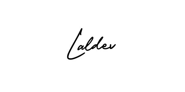 How to make Laldev signature? AmerikaSignatureDemo-Regular is a professional autograph style. Create handwritten signature for Laldev name. Laldev signature style 3 images and pictures png